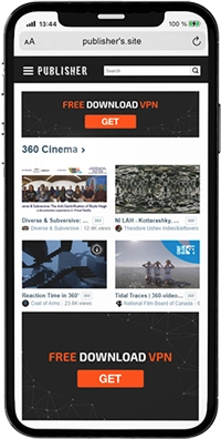 Banner ad preview on mobile phone
